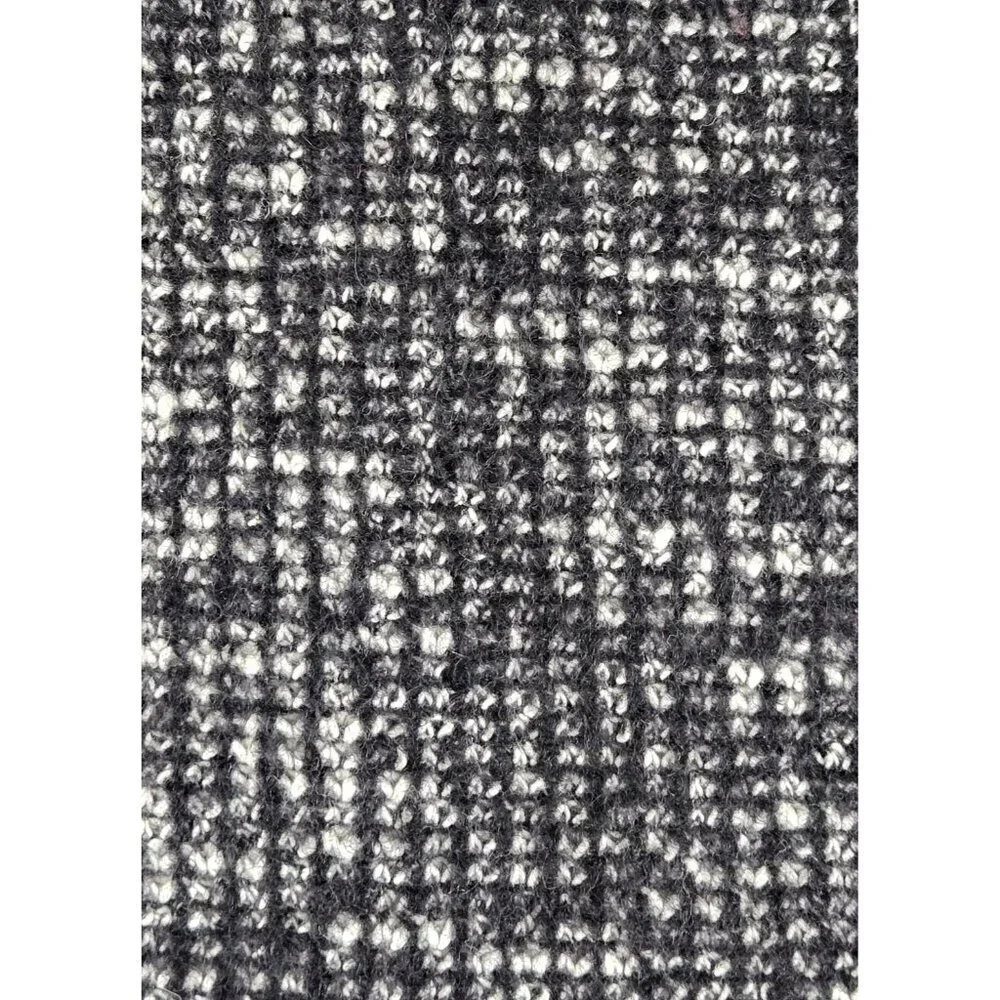 Ann Taylor Tweed Mini Pencil Skirt 2P Black White Weave Lined Career Mod Preppy